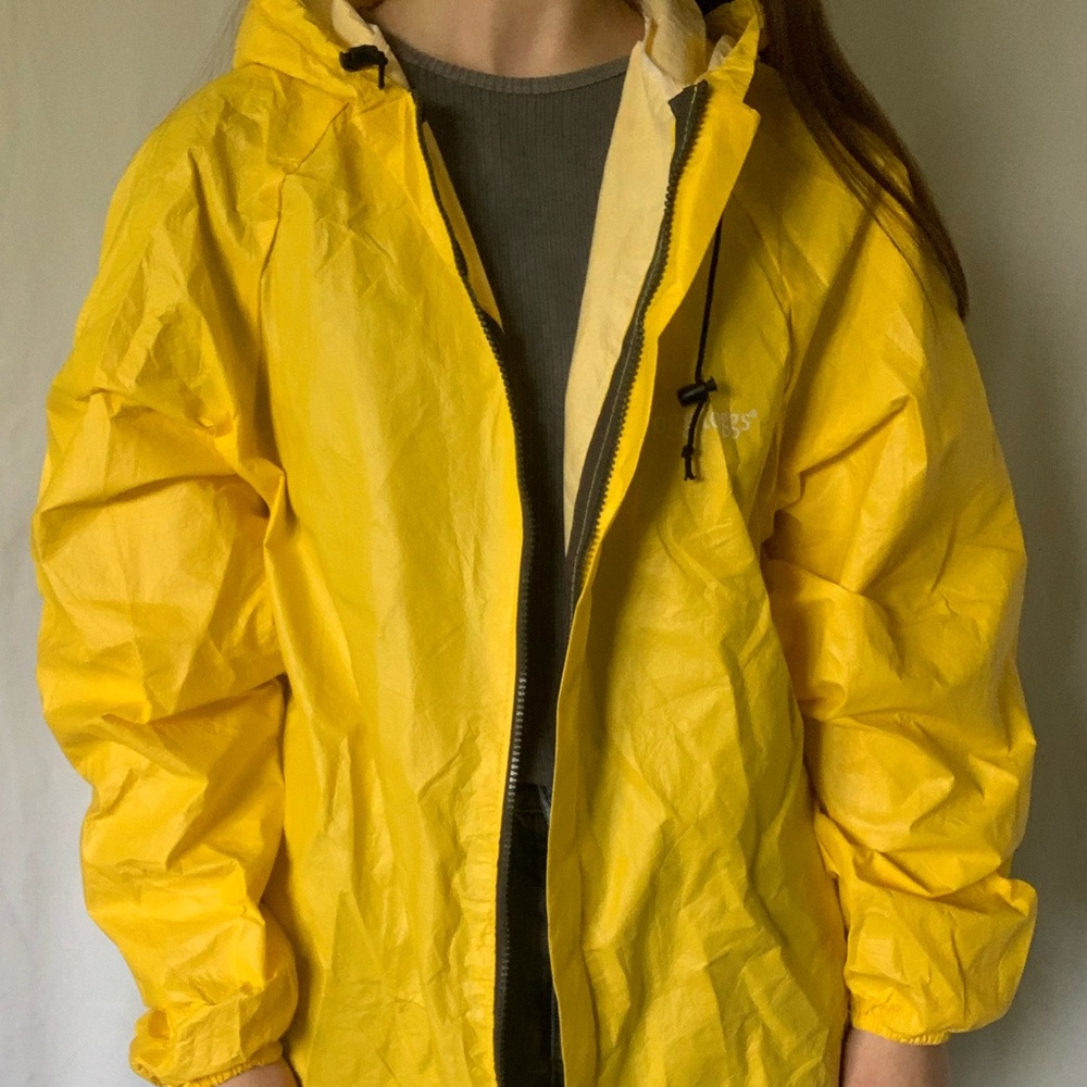 Bright Yellow Rain Coat